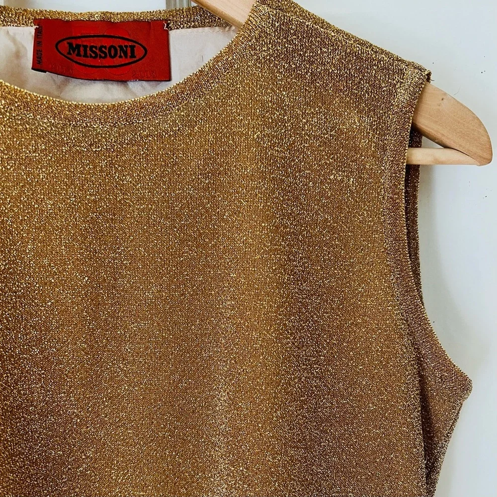 Missoni Gold Lurex Shell. Year 2005. - Picture 2 of 4